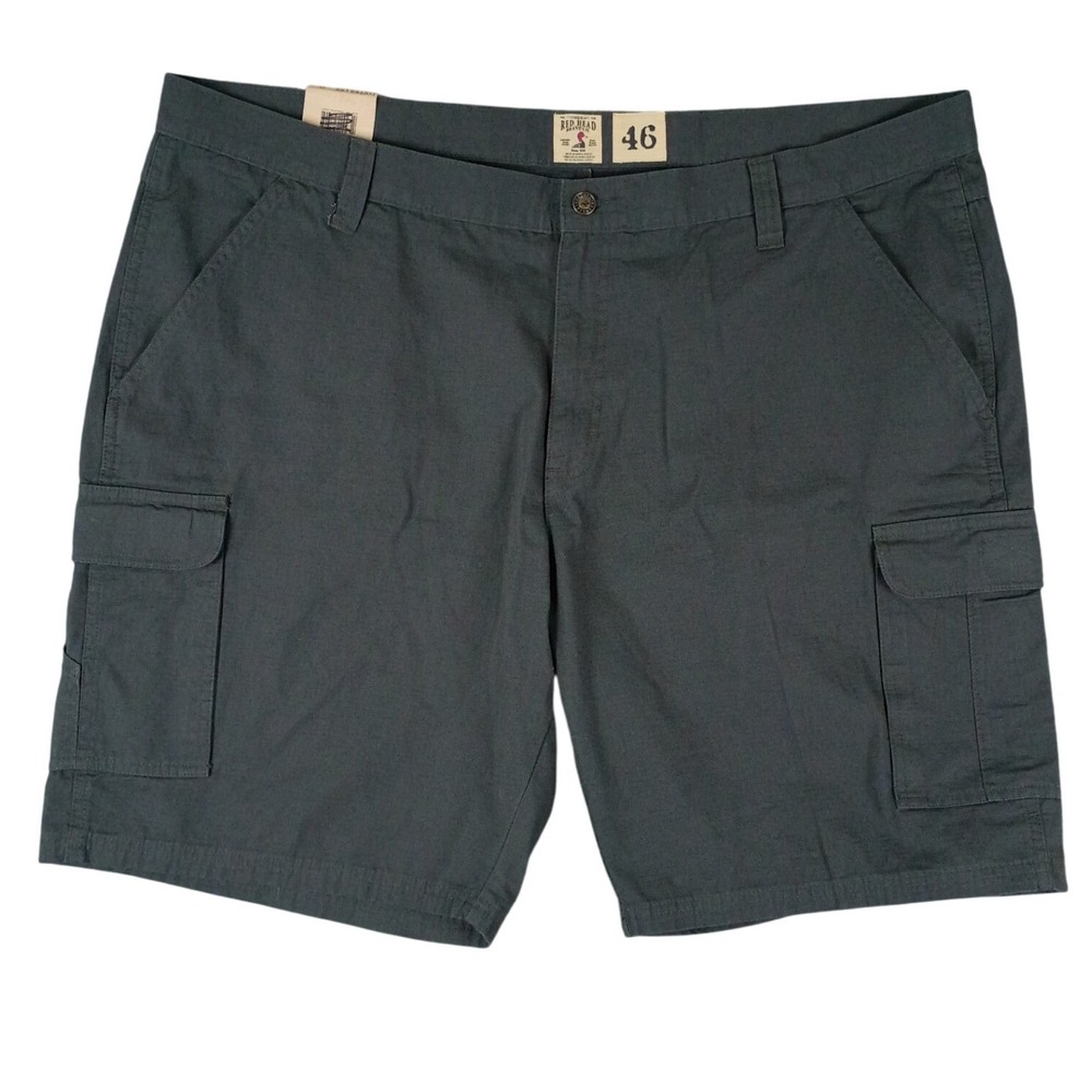 RedHead Cargo Shorts Men 46 Dark Charcoal Grey Ripstop Cotton‎ Outdoors Utility